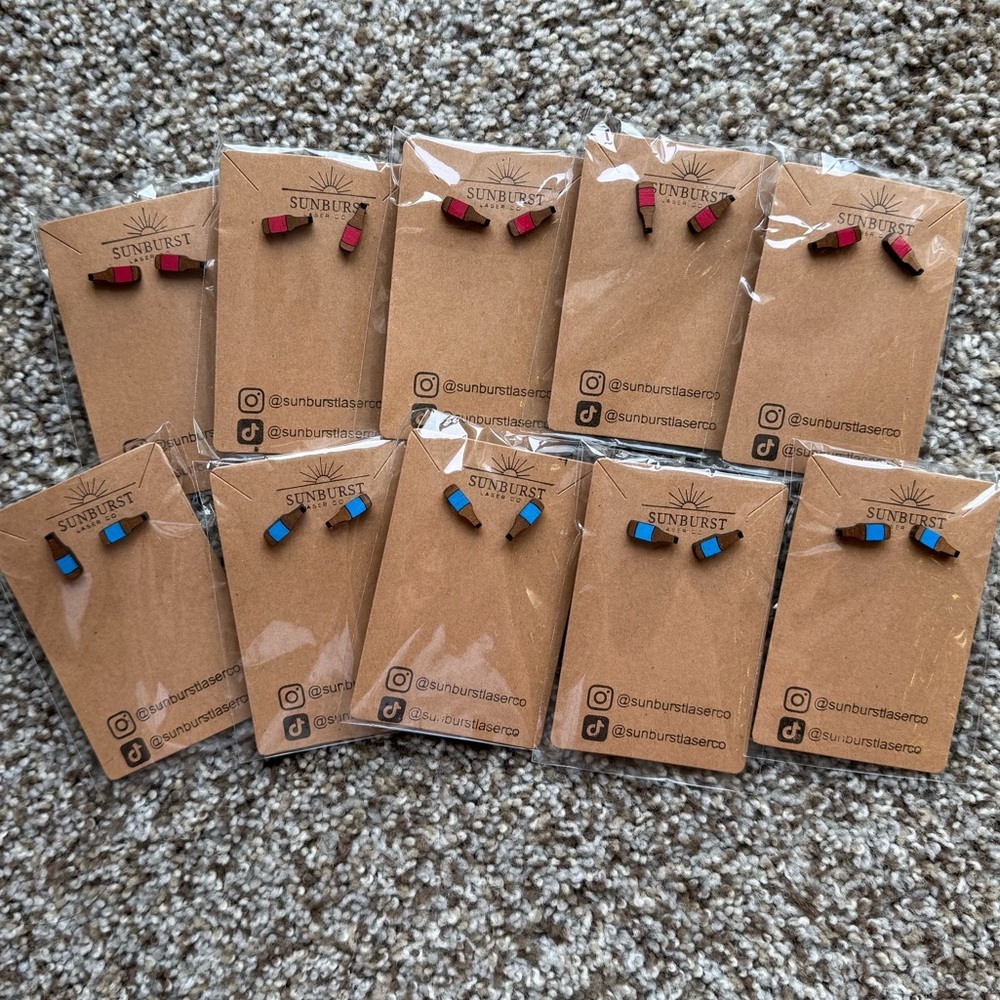 (1) Beer Bottle Stud Earrings